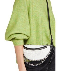 ALEXANDER WANG Attica Soft Hybrid Tweed Fanny Pack In White